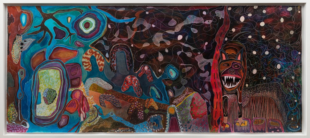 Claudia Moodoonuthi, 'Mapping the Modern', 2017, Watercolour on paper. Photo courtesy of Artbank.
