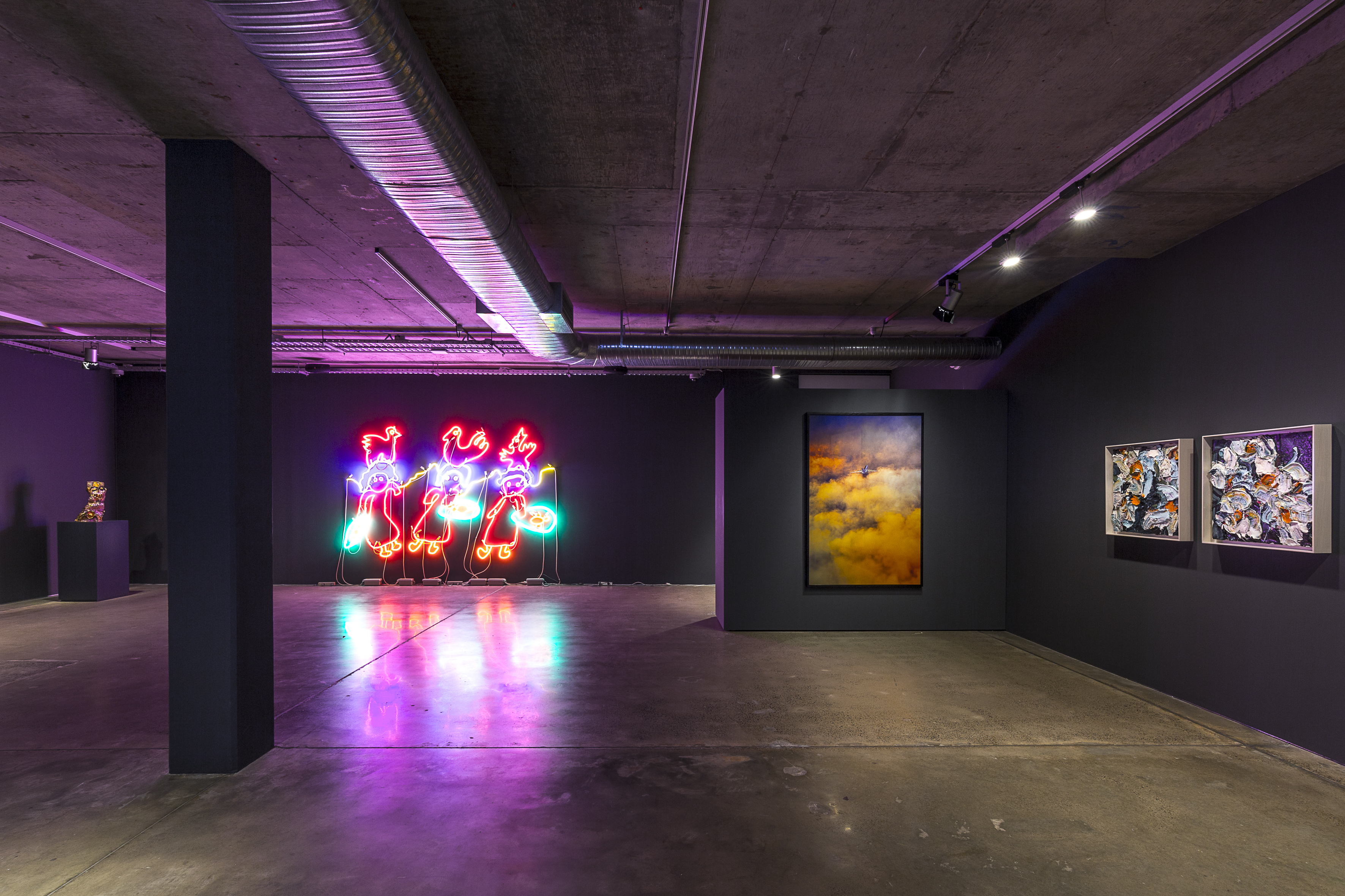 Installation view, 'Conscious Process' exhibition curated by Lucy Willet, Artbank Sydney, 2018.