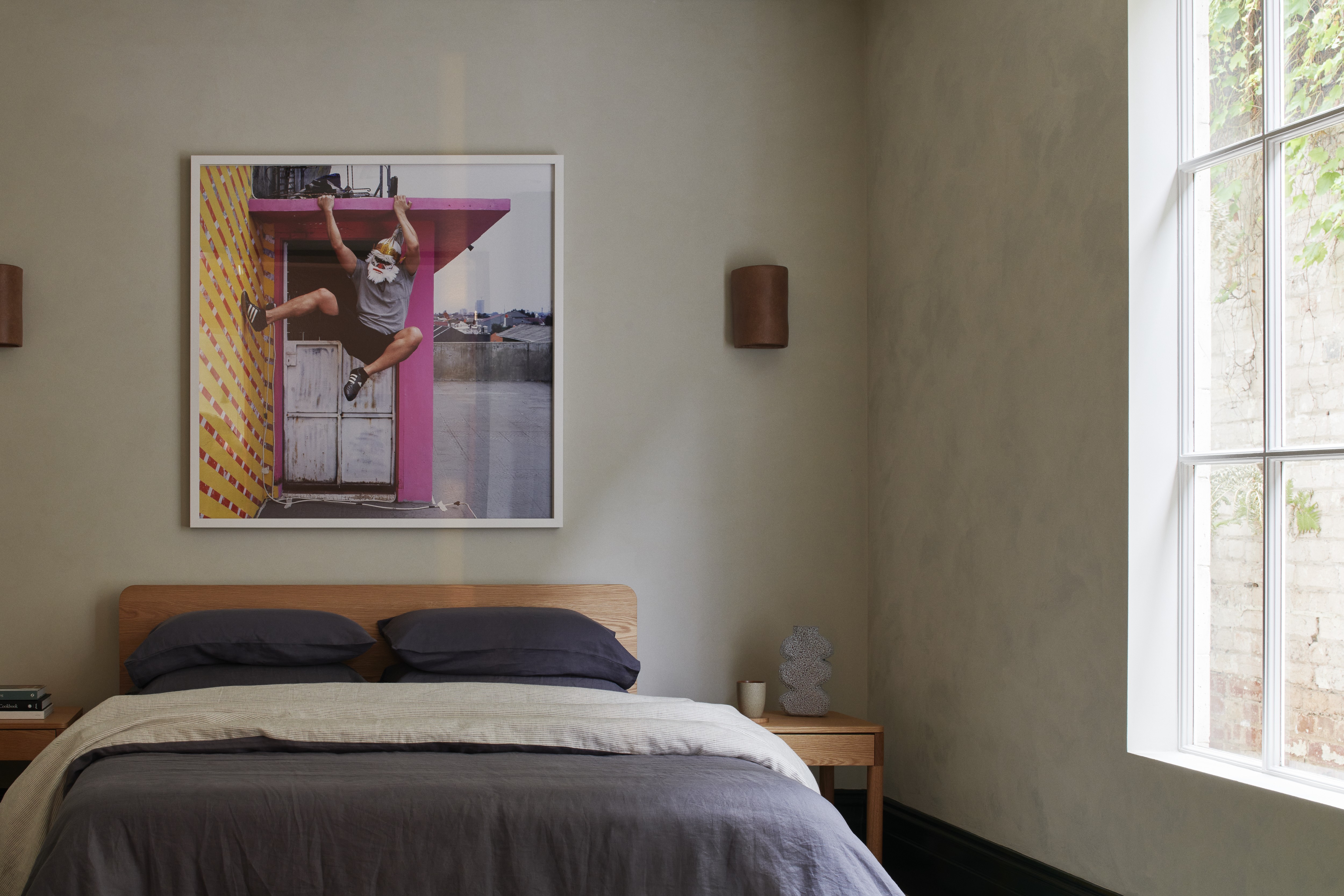 Installation view, Artbank client Eva, Melbourne, 2025, featuring artwork by Val Wens.