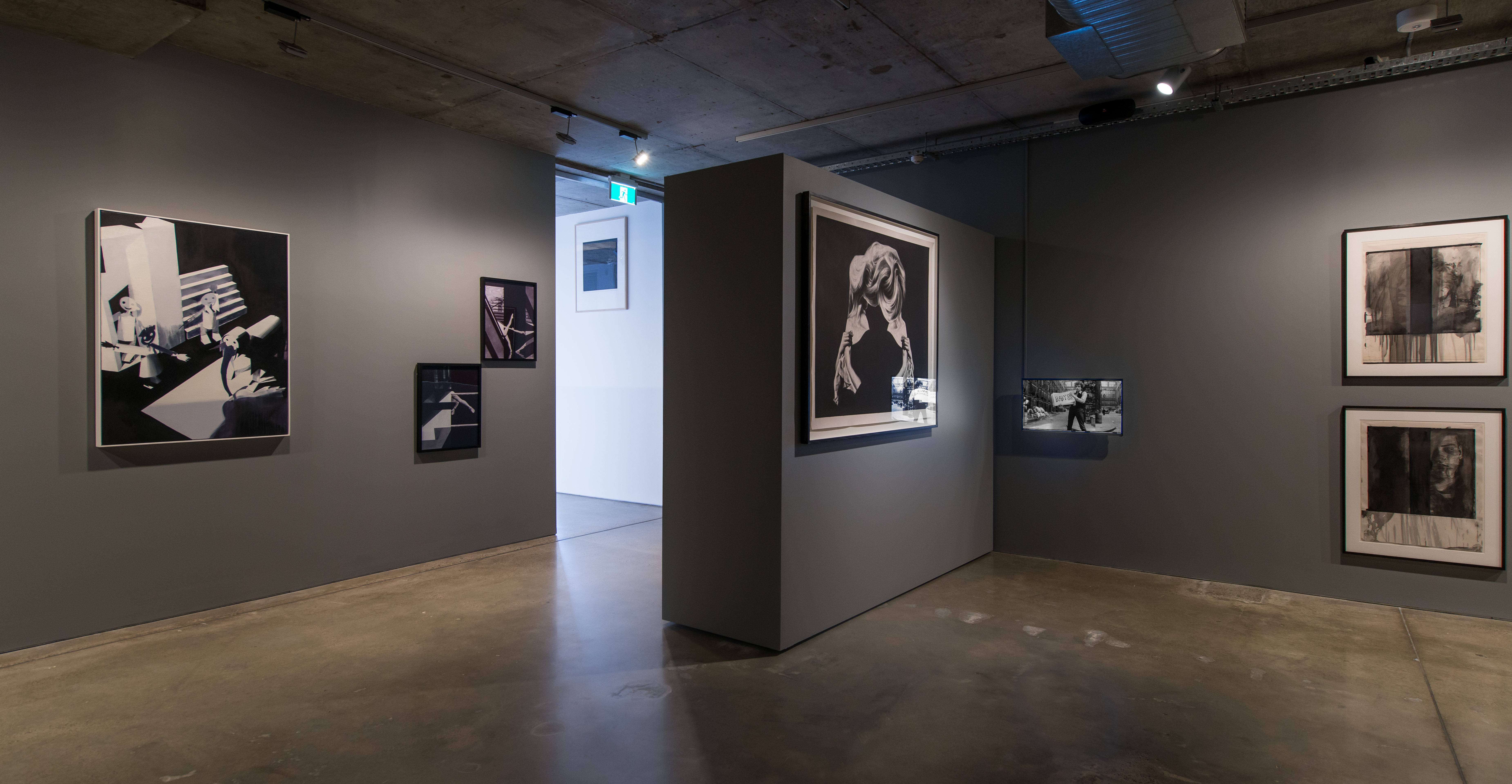 Installation view, 'Grey Matter' exhibition curated by Mark Feary, Artbank Sydney, 2015. Photo Images For Business Pty Ltd.