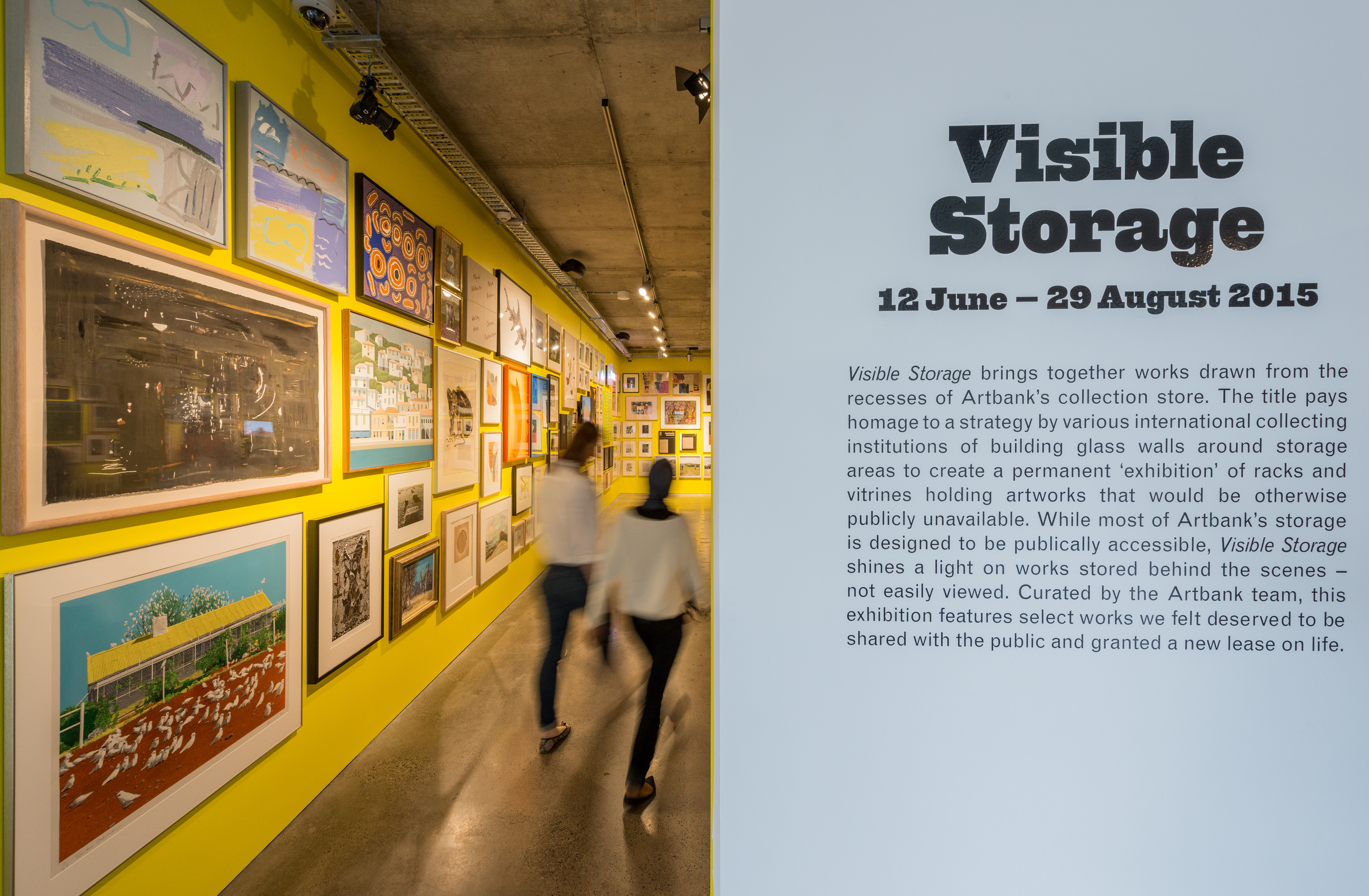Installation view, 'Visible Storage' exhibition curated by Artbank, Artbank Sydney, 2015. 2