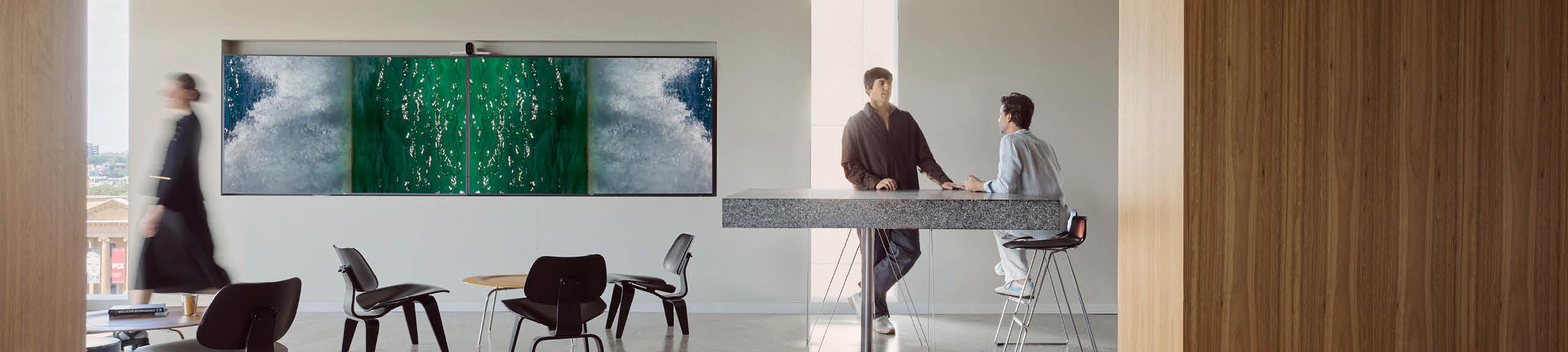 Installation view, Artbank client, Ciliberto Architects, Wollemi Capital, Sydney featuring artwork by Jess Macneil, 2024.