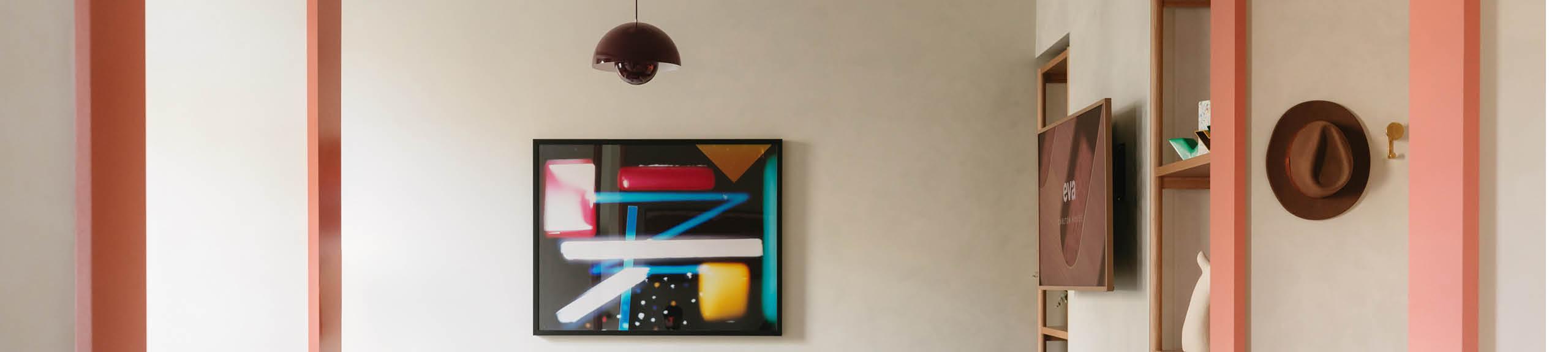 Installation view, Artbank client Eva, Melbourne, 2025, featuring artwork by Danica Chappell.