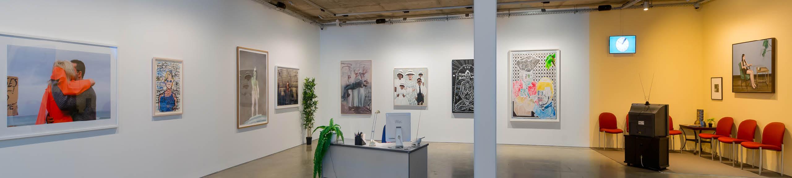 Installation view, 'The Waiting Room' exhibition curated by Dr Daniel Mudie Cunningham, Artbank Sydney, 2016. Photo courtesy of Artbank.