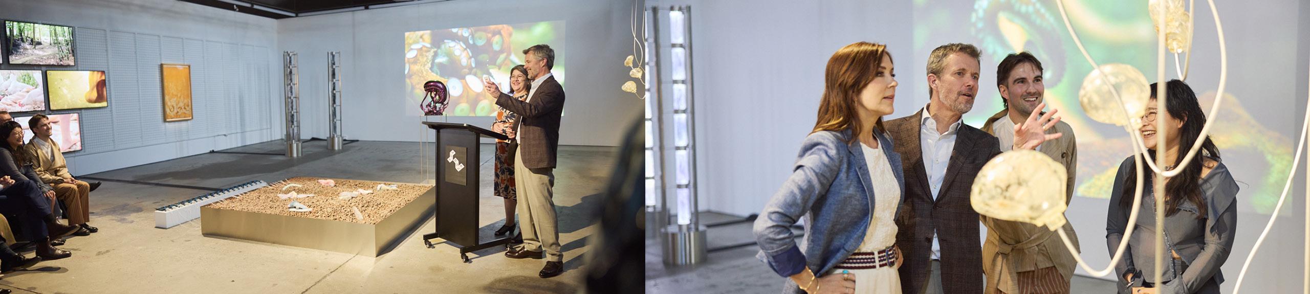 Yesterday Artbank was delighted to host a fabulous royal visit to Artbank by King Frederik and Queen Mary of Denmark to celebrate the opening of HYBRID FUTURES by Australian/Danish artists Rhoda Ting & Mikkel Bojesen. Presented by the Ministry of Culture and Palaces, Denmark, and hosted by Artbank HYBRID FUTURES asks what it means to be alive in an era of technological acceleration and environmental shift. Photo by Ryan Wheatley.