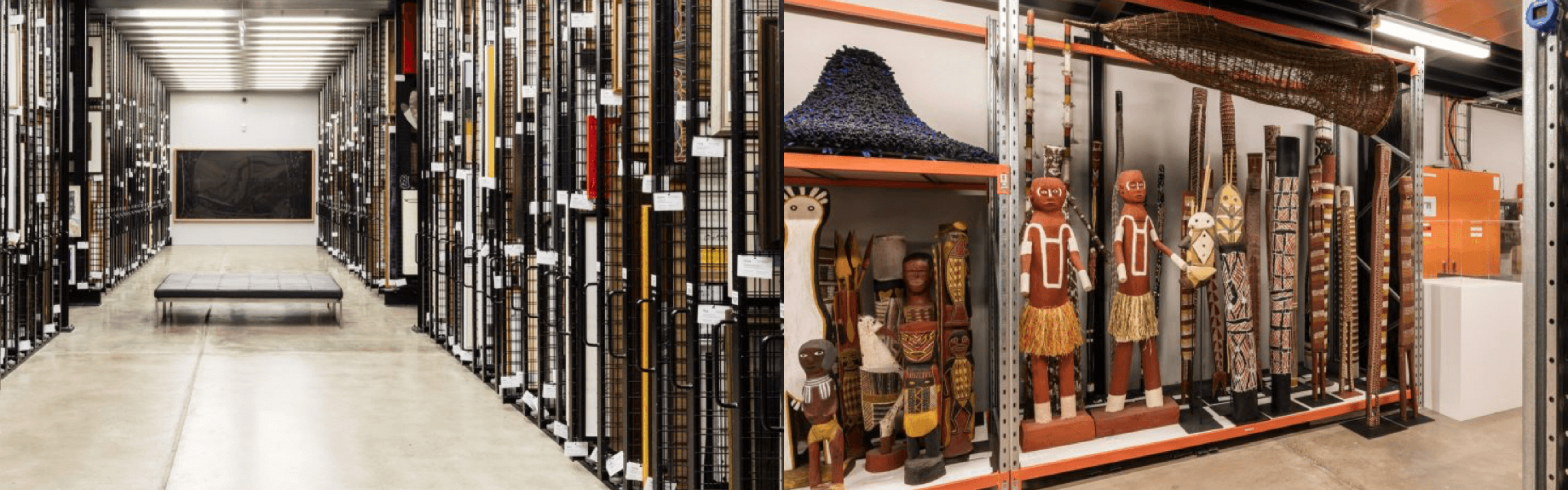 Artworks in gallery space 