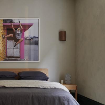 Installation view, Artbank client Eva, Melbourne, 2025, featuring artwork by Val Wens.